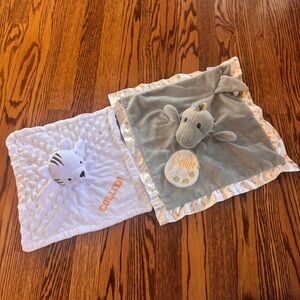 Douglas Baby Lovey Monogram Embroidered “Collier ” NWOT Fleece Minky Plush Toy